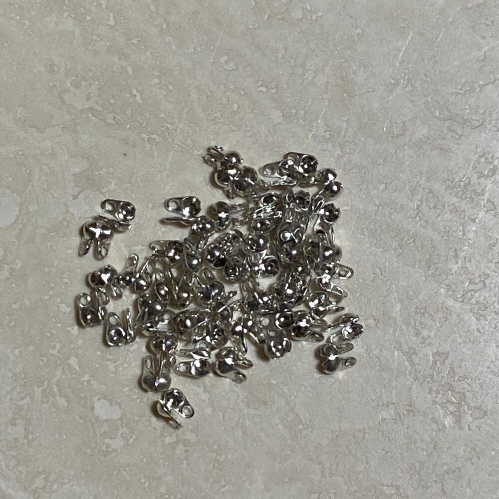 3/$10, Small Wire End Crimp, Cord End for DIY Jewelry Making